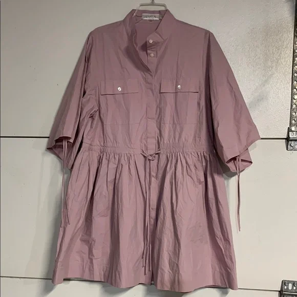 HEVRON HANNAH MINI DRESS PURPLE MEDIUM - Picture 2 of 10